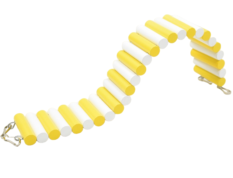Игрушка для грызунов Bentfores Мост, 56х6х2 см, желтый