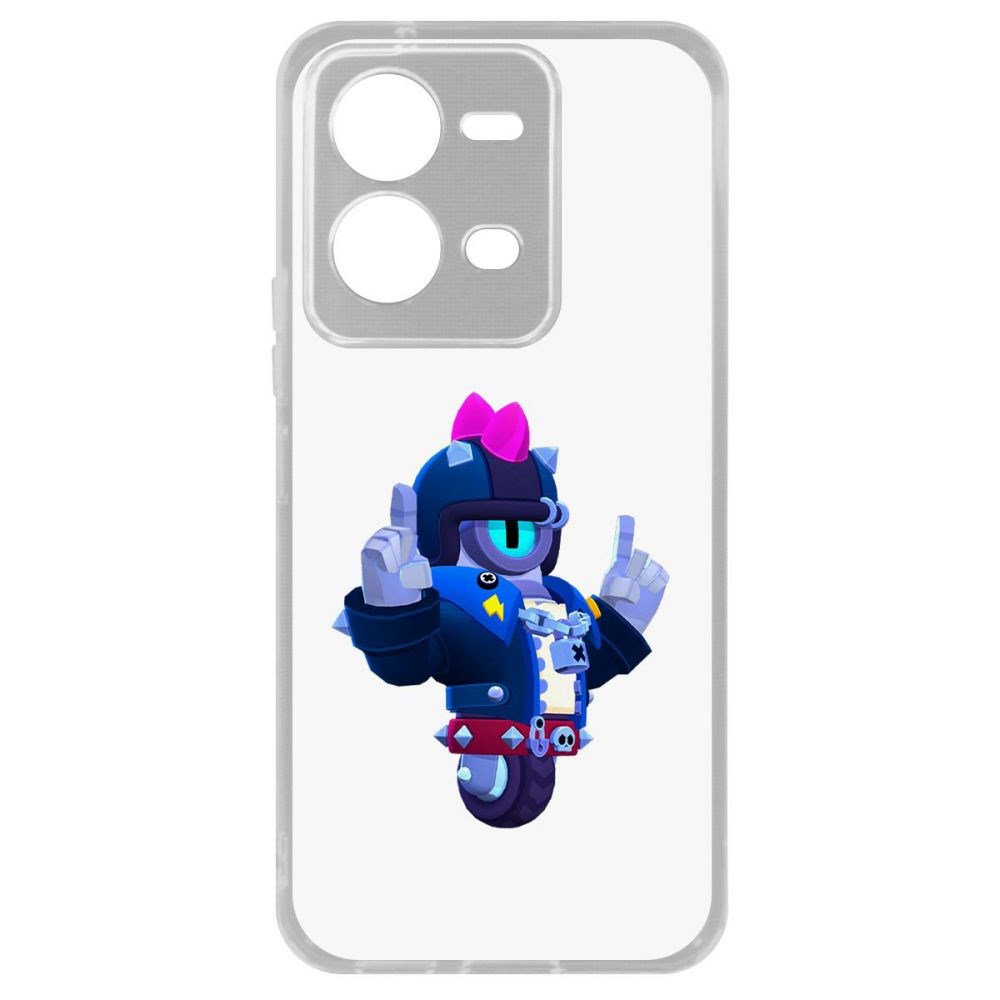 

Чехол-накладка Brawl Stars-Дикий Сту для Vivo V25e, Прозрачный