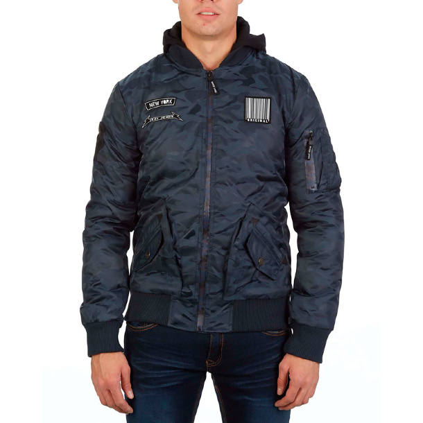 

Бомбер мужской NoBrand MA-1 New York X-Ray синий М, MA-1 New York X-Ray