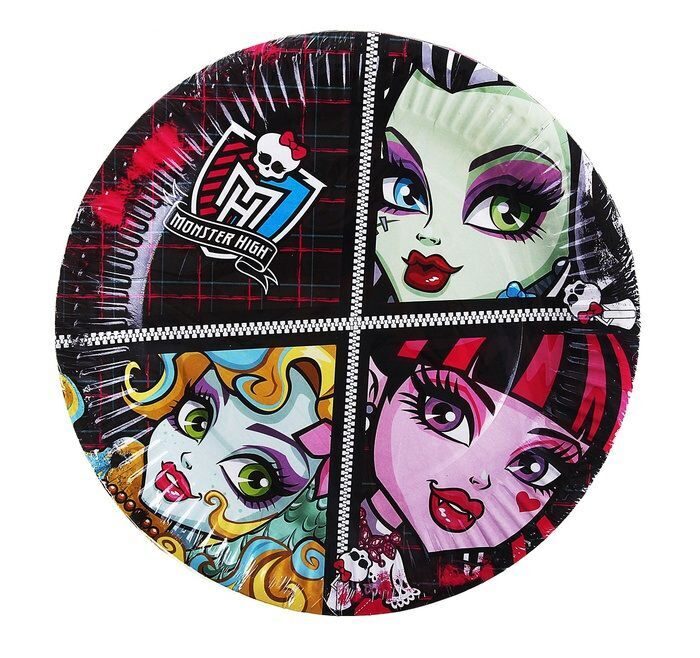 

Monster High Paper plates-Набор бумажных тарелок "Монстр Хай"