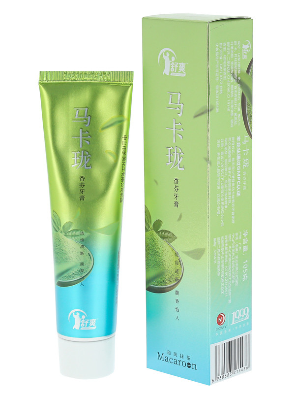 Зубная паста Soothe & Care Macaroon Japanese Matcha flavor гелевая с перламутром 105г