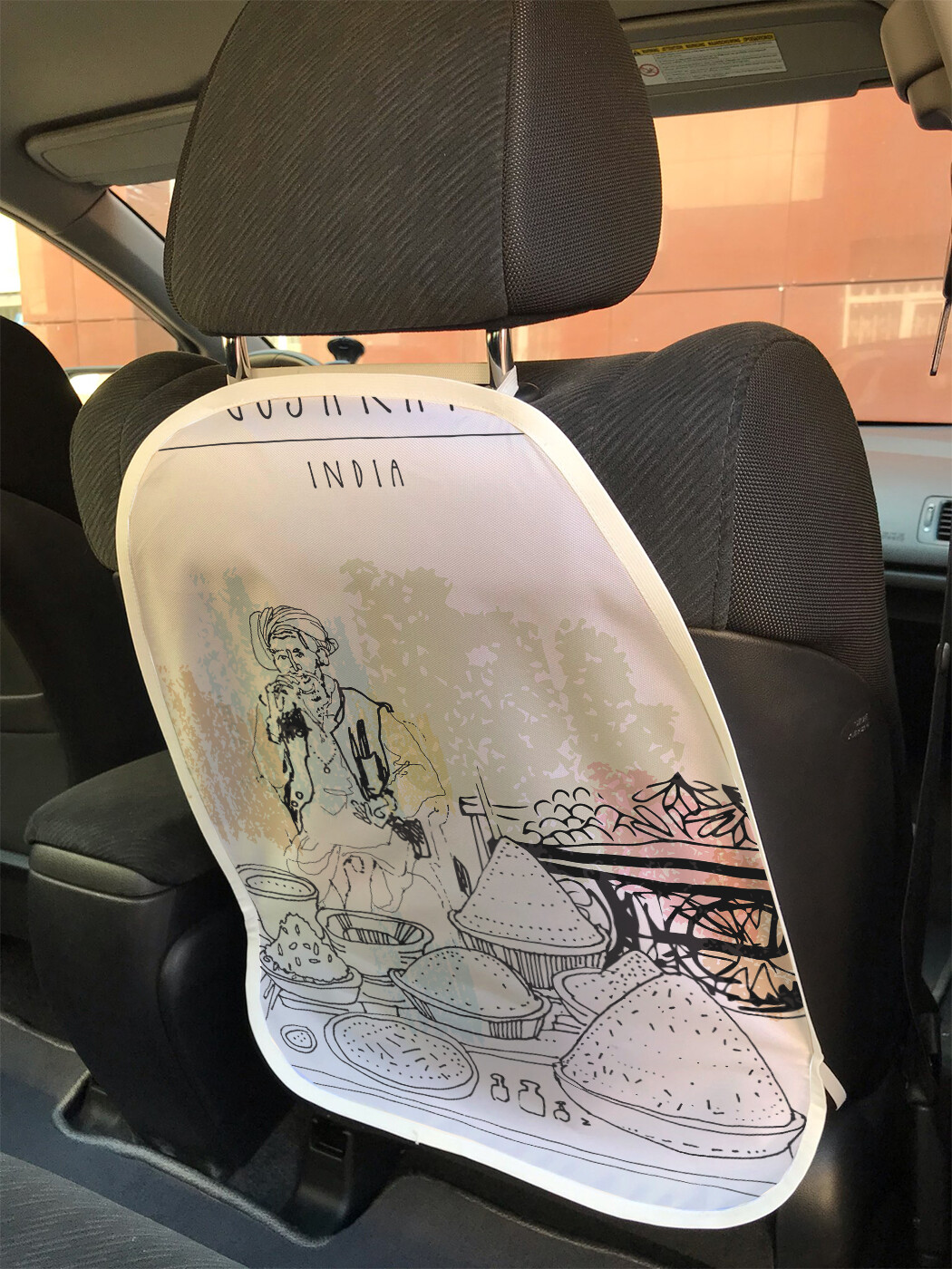 

Накидка на спинку сиденья JoyArty Открытка с видом Гуджарата, 45х62, Открытка с видом Гуджарата