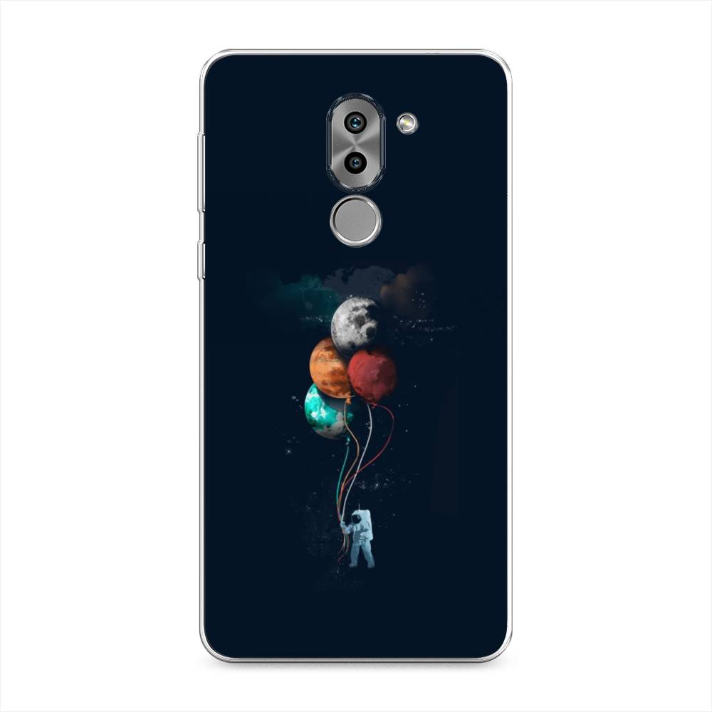 

Чехол на Honor 6X "Космонавт с шариками", Разноцветный, 60750-4