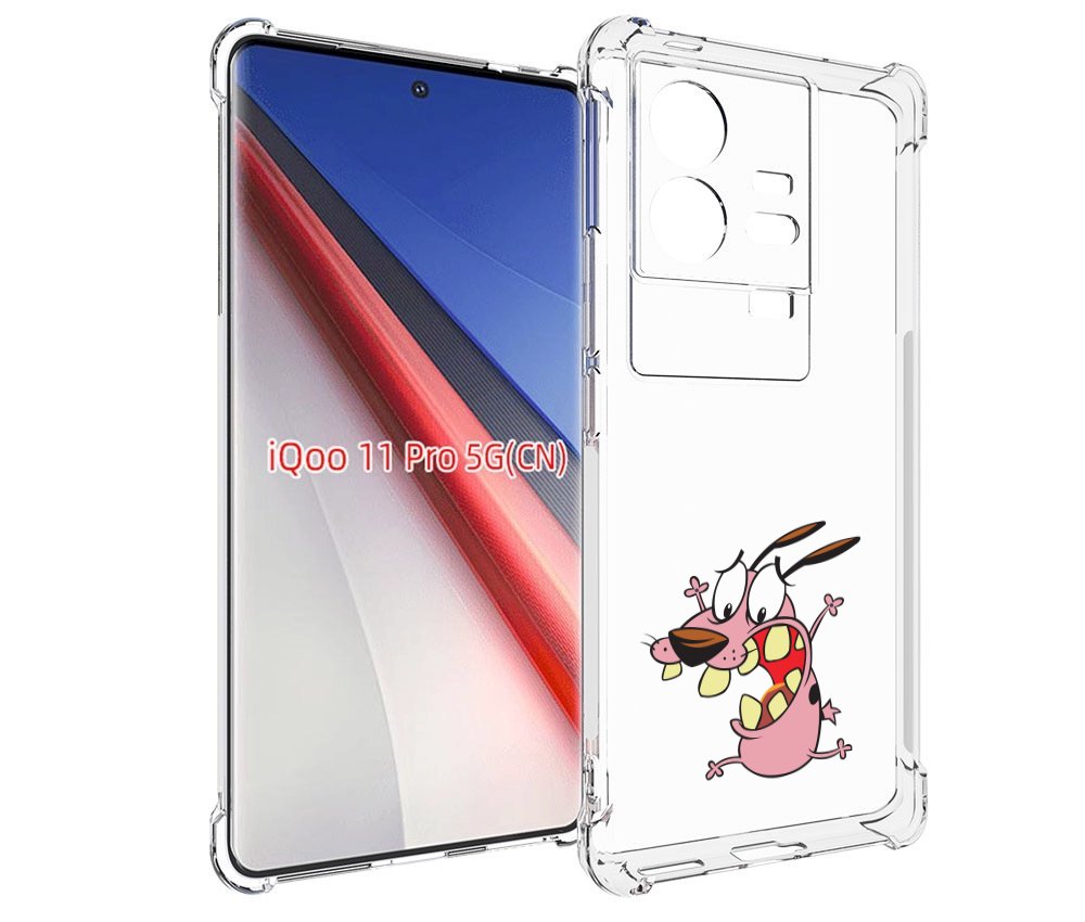 

Чехол бампер MyPads зубастый бобик для Vivo iQOO 11 Pro противоу..., Прозрачный, Tocco
