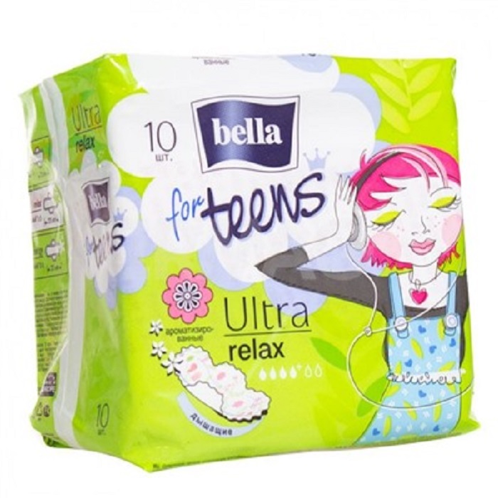 Прокладки Bella for teens Ultra Relax 10шт прокладки kotex ultra soft normal 10 шт