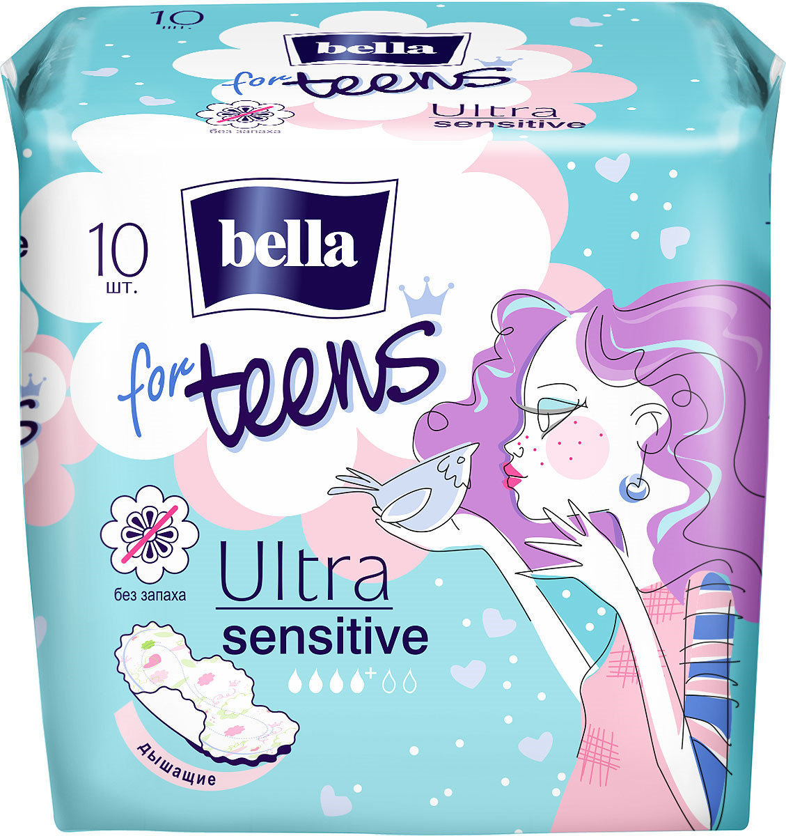 фото Прокладки bella for teens ultra sensitive 10шт