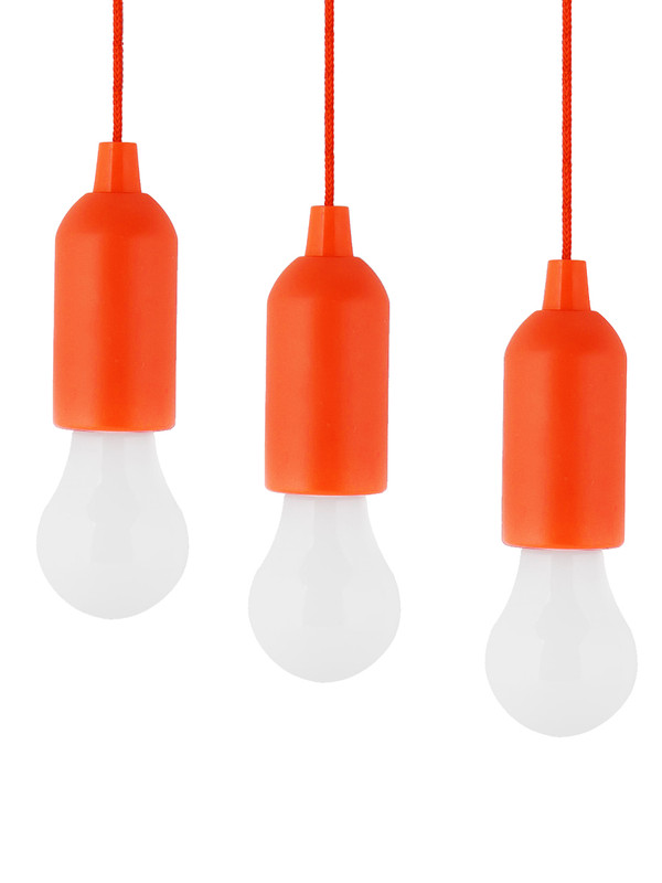 фото Лампочка на веревке homeli портативный светильник, оранжевый,3шт