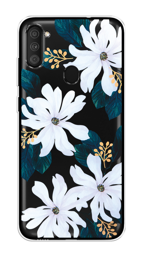 

Чехол на Samsung Galaxy A11/M11 "Delilah Flower", Зеленый;белый, 2100650-1