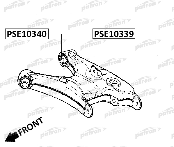 

Сайлентблок рычага подвески передний BMW 5 E39 95-03 PATRON PSE10340