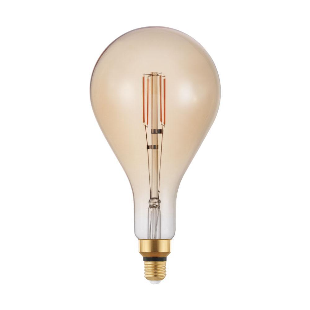 

Лампа светодиодная диммируемая филаментная Eglo E27 4W 2200K янтарная 12592