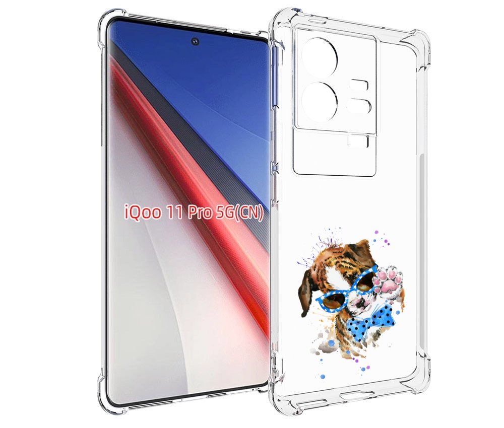

Чехол бампер MyPads лапочка для Vivo iQOO 11 Pro противоударный, Прозрачный, Tocco