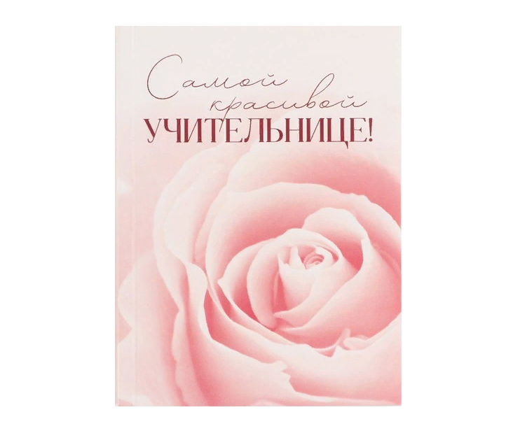 

Ежедневник Самой красивой учительнице, А6, 80 л, линия, мягкая обложка