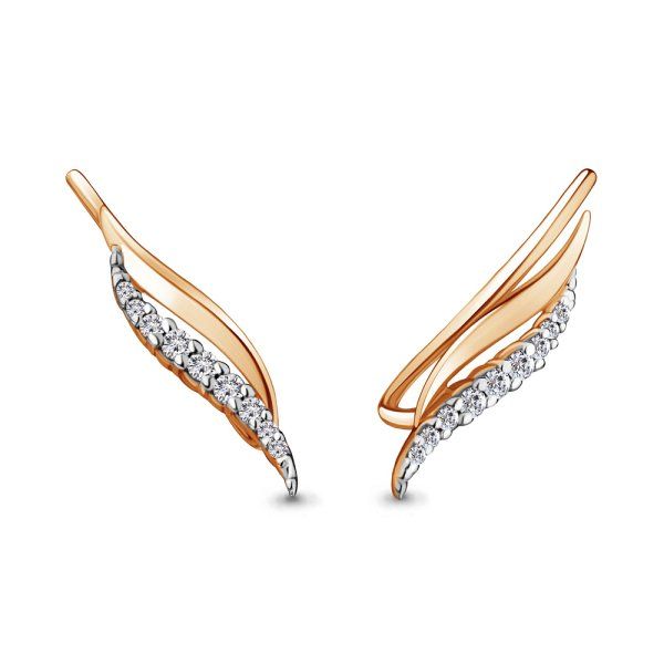 

Серьги из золота TEO MAORI 841272А.8, фианит, 841272А.8