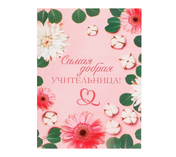 

Ежедневник Самая добрая учительница, А6, 80 л, линия, мягкая обложка