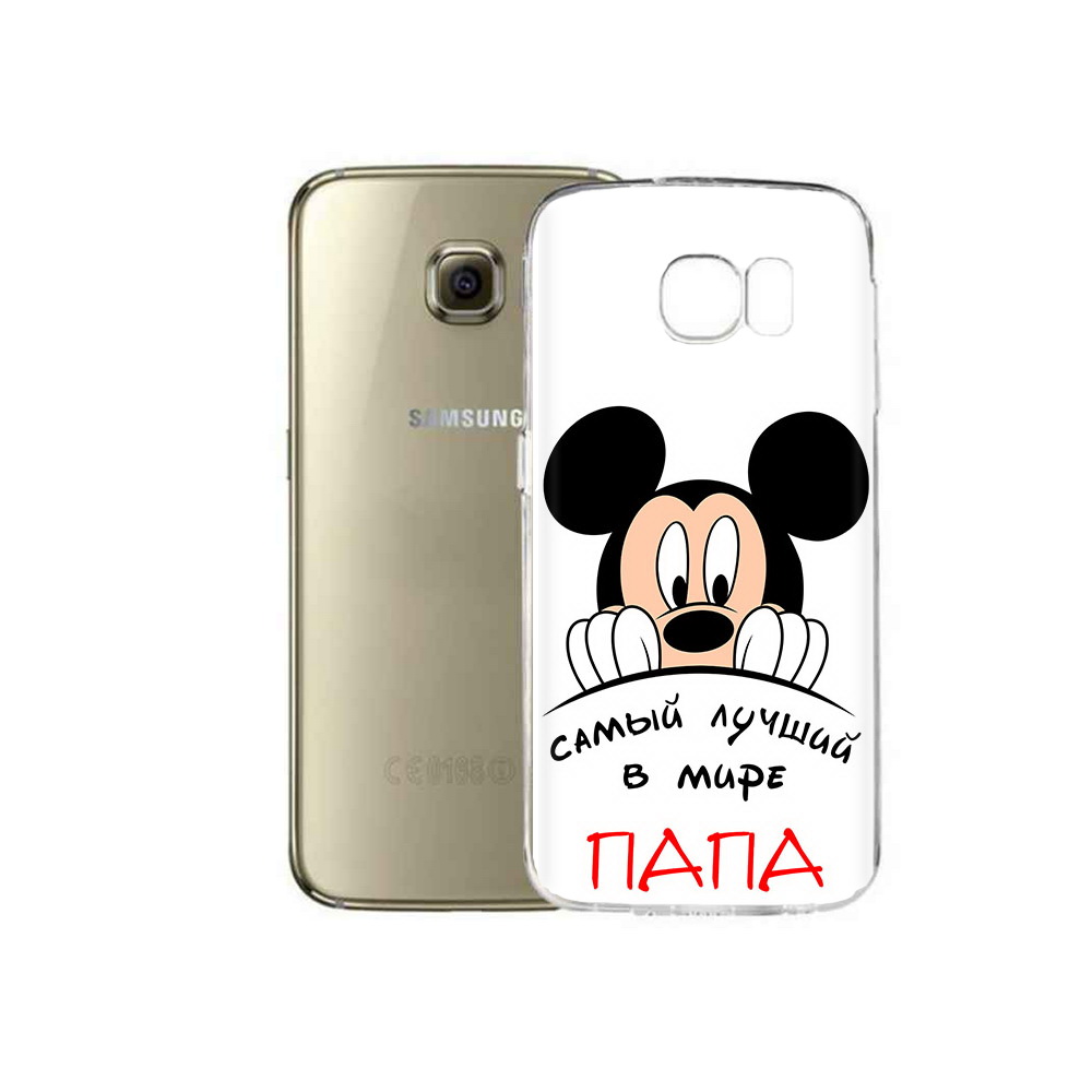 

Чехол MyPads Tocco для Samsung Galaxy C5 Pro Самай лучший папа Микки Маус, Прозрачный, Tocco