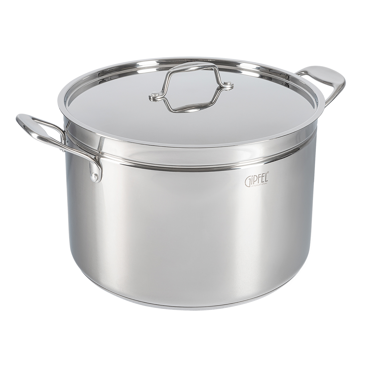 

Кастрюля Gipfel Grande 51703 14 л нержавеющая сталь, Серебристый, Grande кастрюля из нержавеющей стали