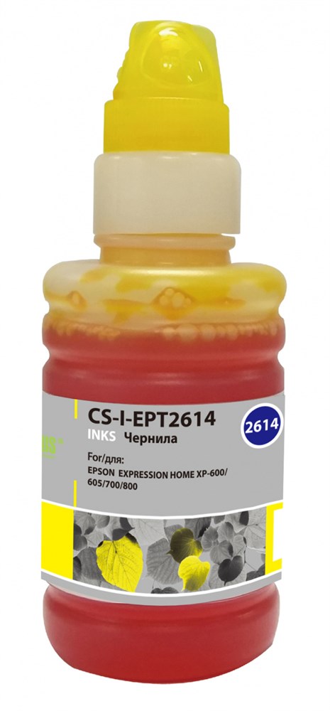 Чернила для струйного принтера CACTUS (CS-I-EPT2614) желтый, совместимый