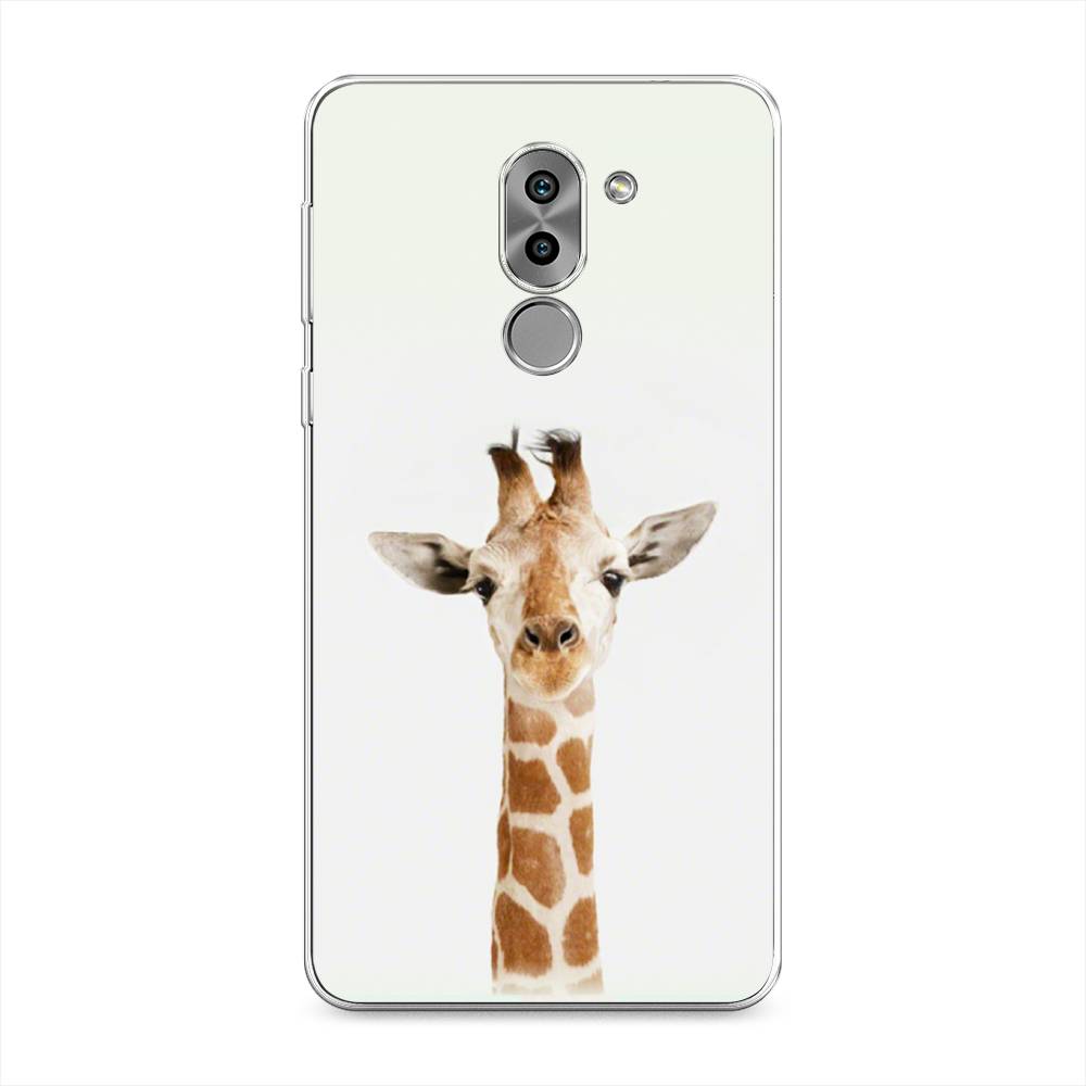 

Чехол на Honor 6X "Любопытный жираф", Бежевый;коричневый, 60750-1