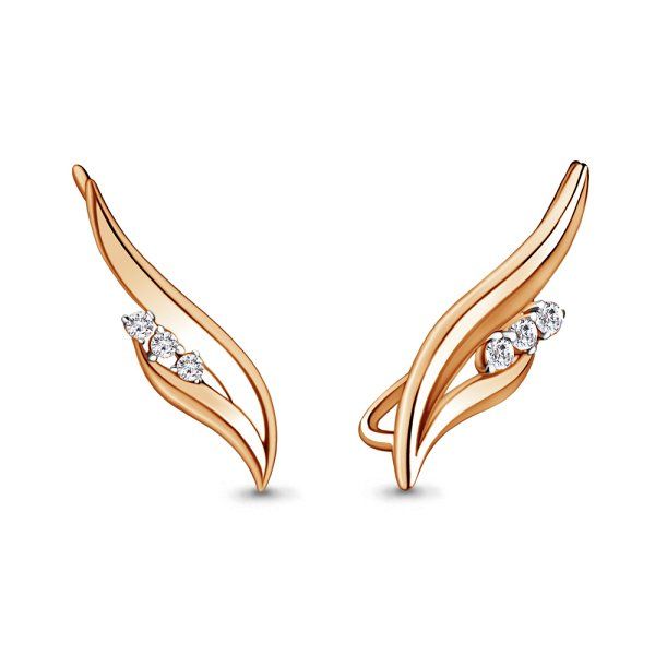 

Серьги из золота TEO MAORI 845504.8, фианит, 845504.8
