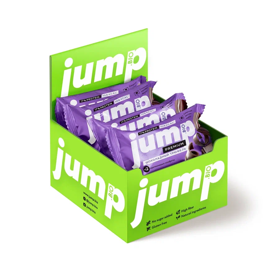 фото Протеиновые батончики jump premium без сахара, глютена и консервантов