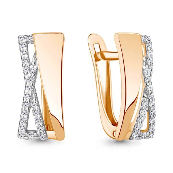 

Серьги из золота TEO MAORI 849869А.8, фианит, 849869А.8