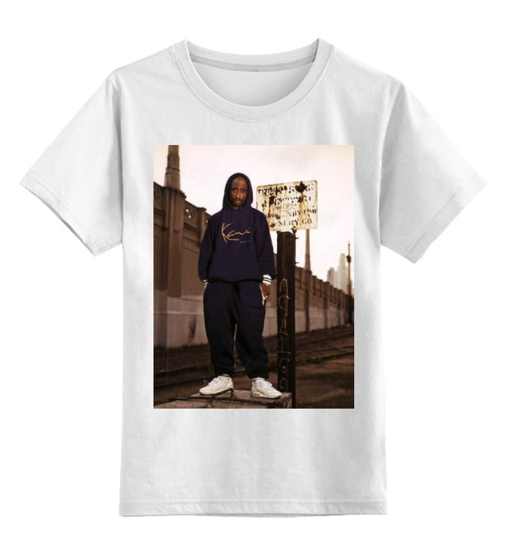 

Футболка детская Printio Tupac amaru shakur цв. белый р. 164, Tupac amaru shakur