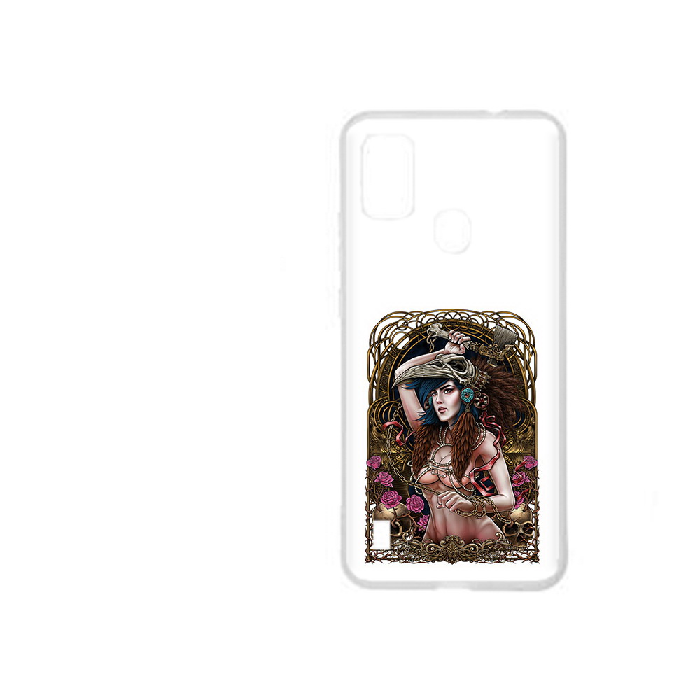 

Чехол MyPads Tocco для ZTE Blade A51 красивая девушка рисунок (PT160198.458.407), Прозрачный, Tocco