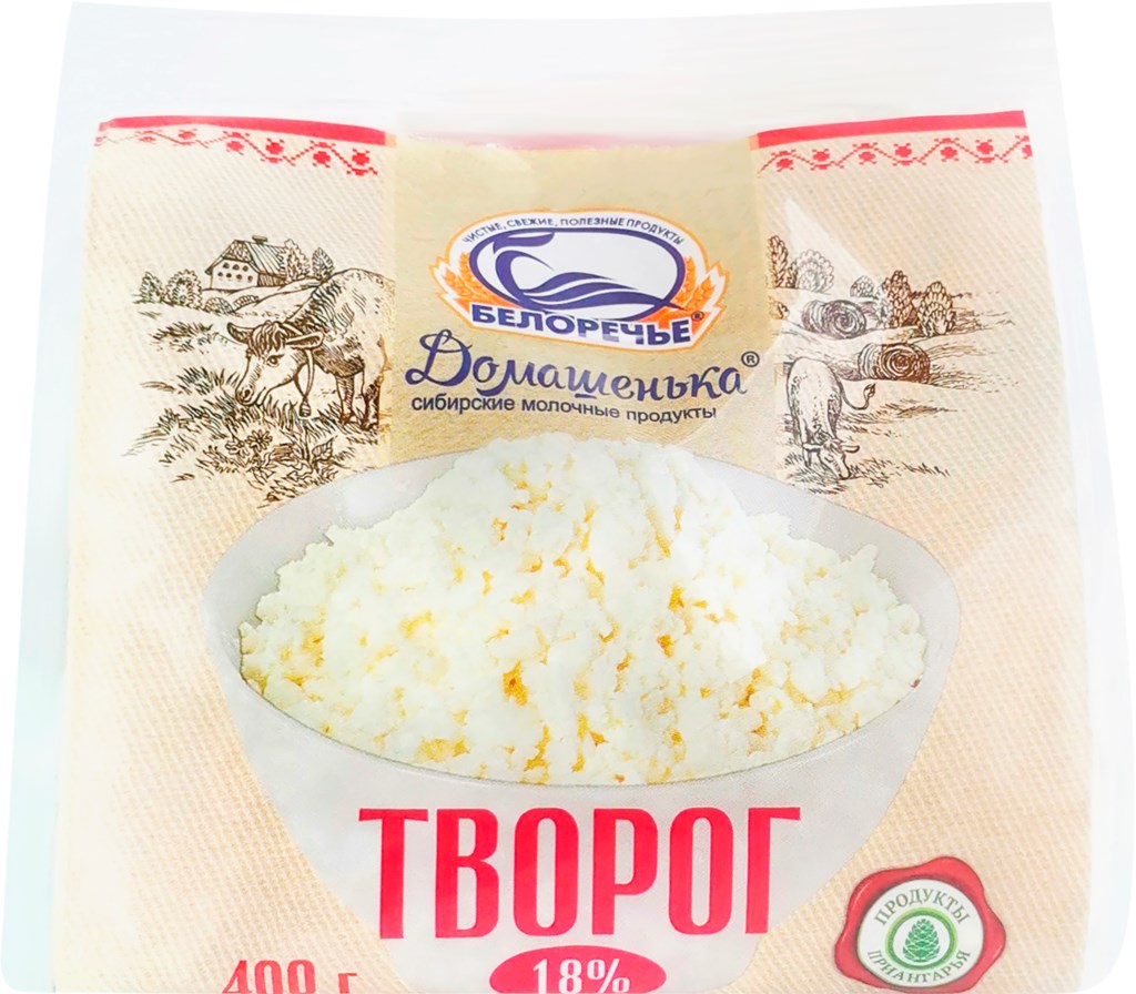 

Творог Домашенька 18% 400 г