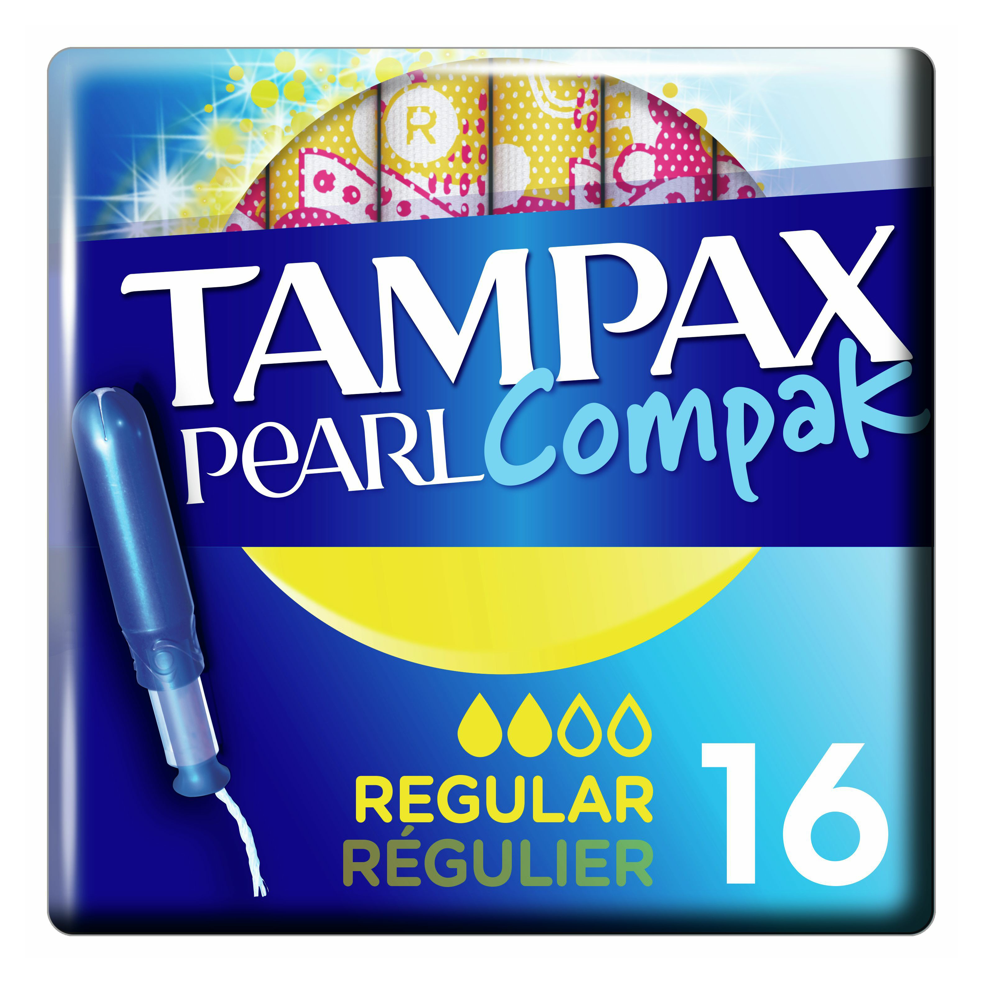 

Тампоны Tampax Compak Pearl Regular Duo с аппликатором 16 шт.