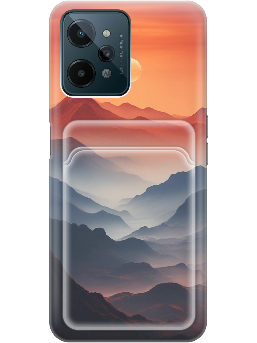 

Силиконовый чехол на Realme C31 с принтом с карманом для карты прозрачный 785621, Прозрачный;оранжевый;черный, 766400310