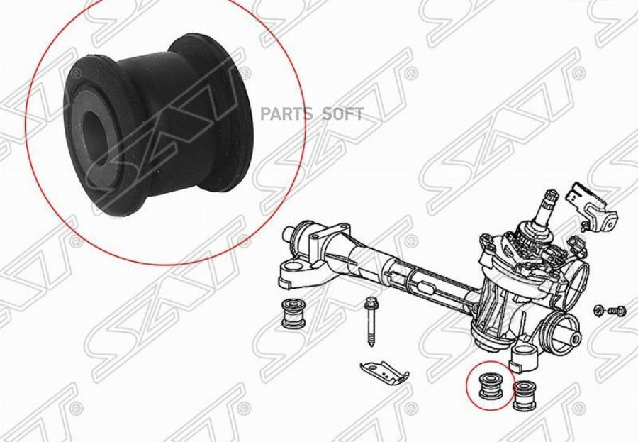 

Сайлентблок Рулевой Рейки Honda Fit/Jazz 08- Sat арт. ST-53686-TF0-003
