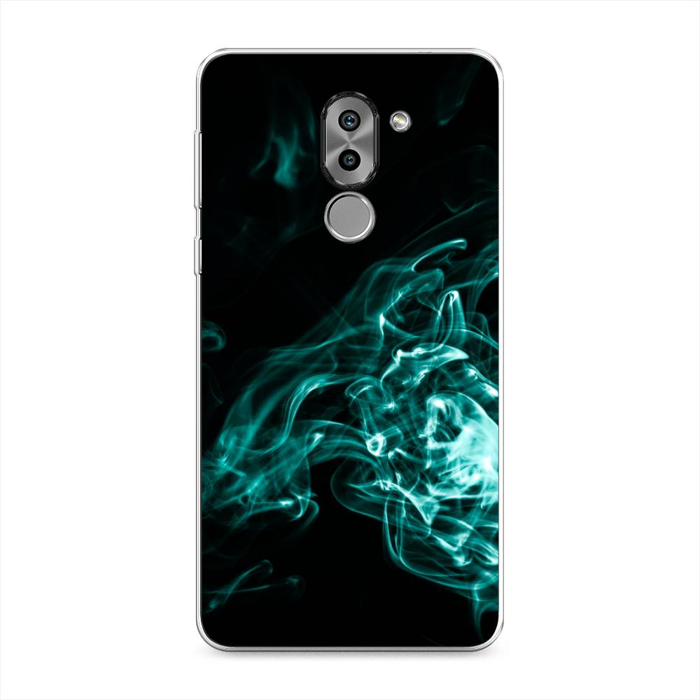 

Чехол на Honor 6X "Дым", Голубой;черный, 60750-3