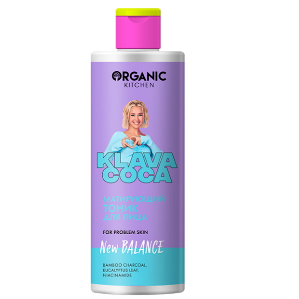 Тоник для лица Organic Kitchen Klava Coca матирующий 200 мл 485₽