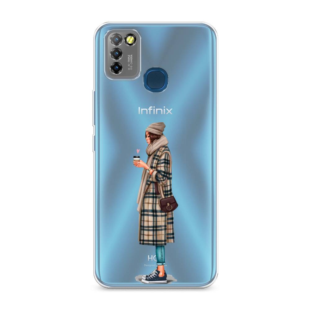 

Чехол на Infinix HOT 10 Lite "Утренний кофе", Коричневый;бежевый, 3100350-6