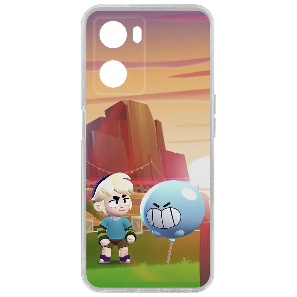 

Чехол-накладка Brawl Stars-Гас для Oppo A57s, Прозрачный