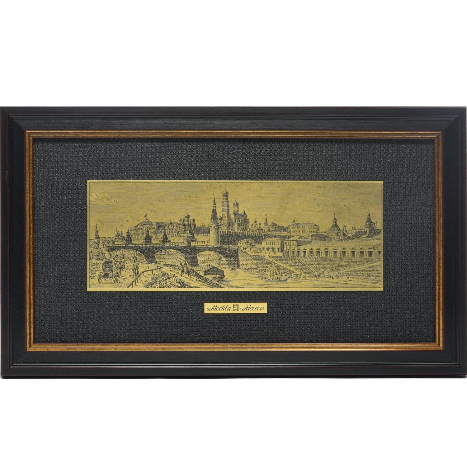 

Офорт черно-белый "Москва. Панорама. 19 век" 27,5 х 55 см