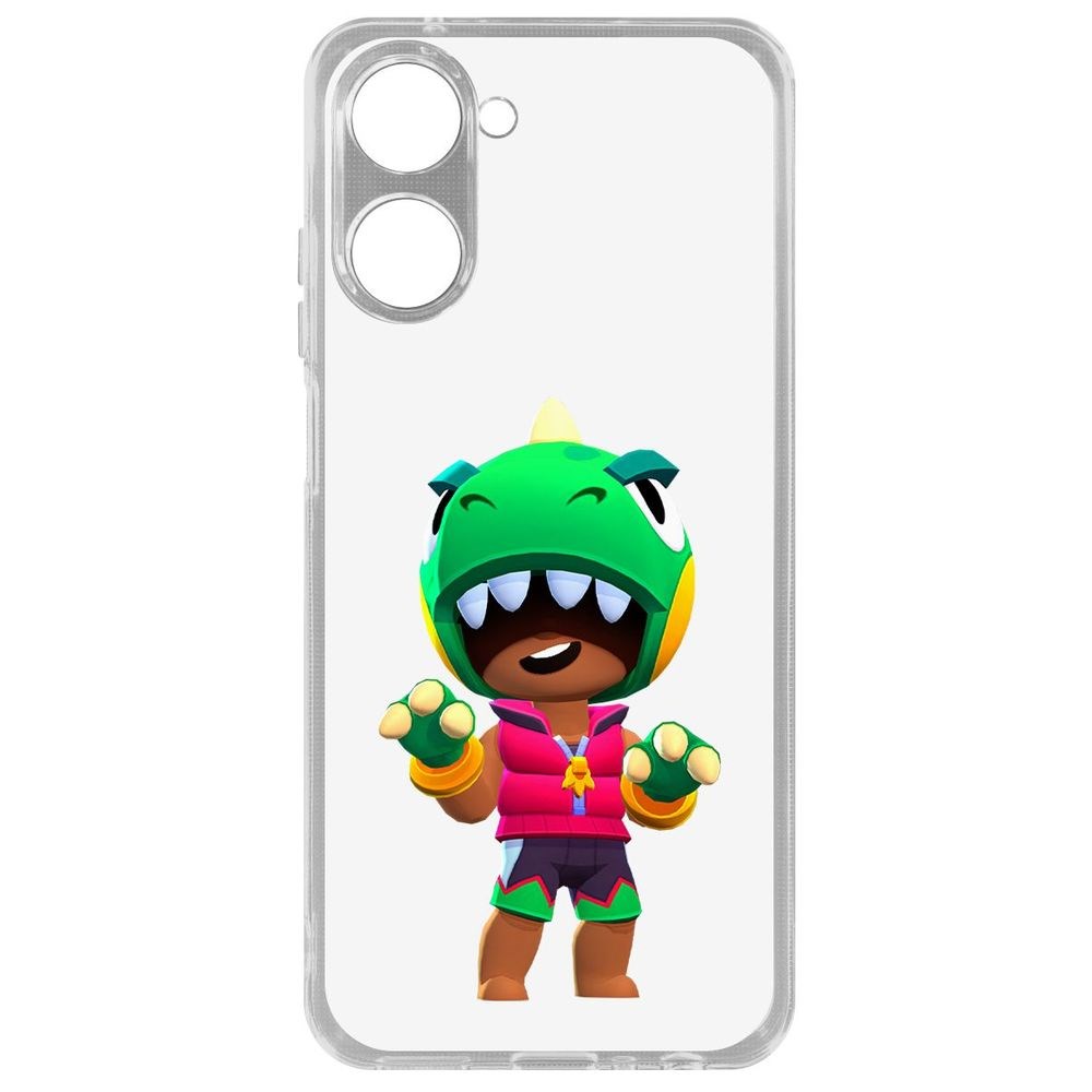 

Чехол-накладка Brawl Stars-Дино Леон для Realme 10 4G, Прозрачный