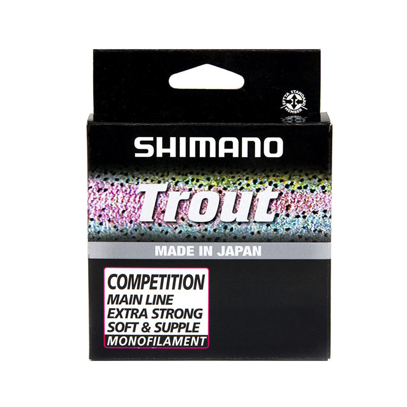 фото Леска монофильная shimano trout competition mono 0,14 мм, + 150 м, 1,7 кг