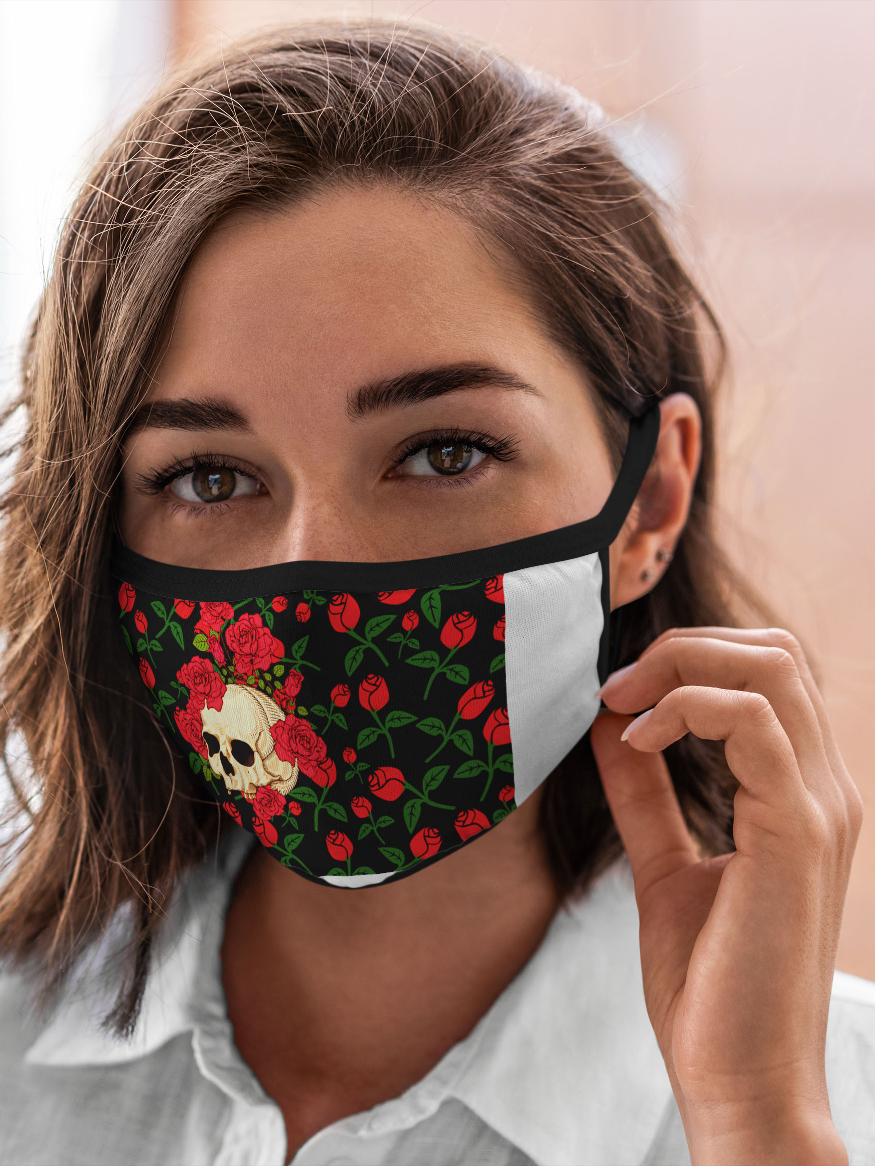 

Многоразовая маска унисекс Burnettie Черепа Skull Roses, Разноцветный, Черепа Skull Roses