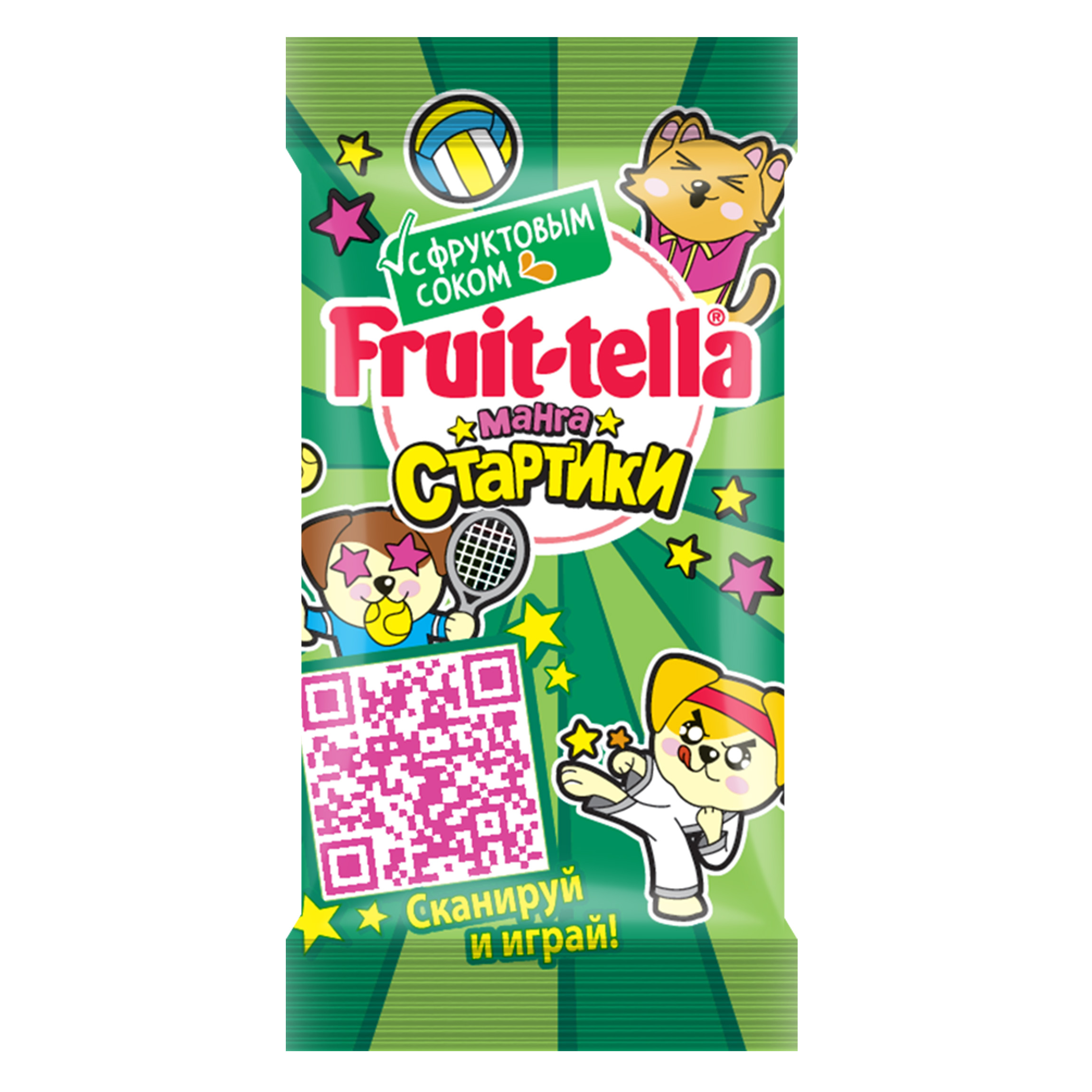 

Мармелад жевательный Fruittella 2Д-мини манга стартики, 3 шт по 120 г, ФРУТЕЛЛА
