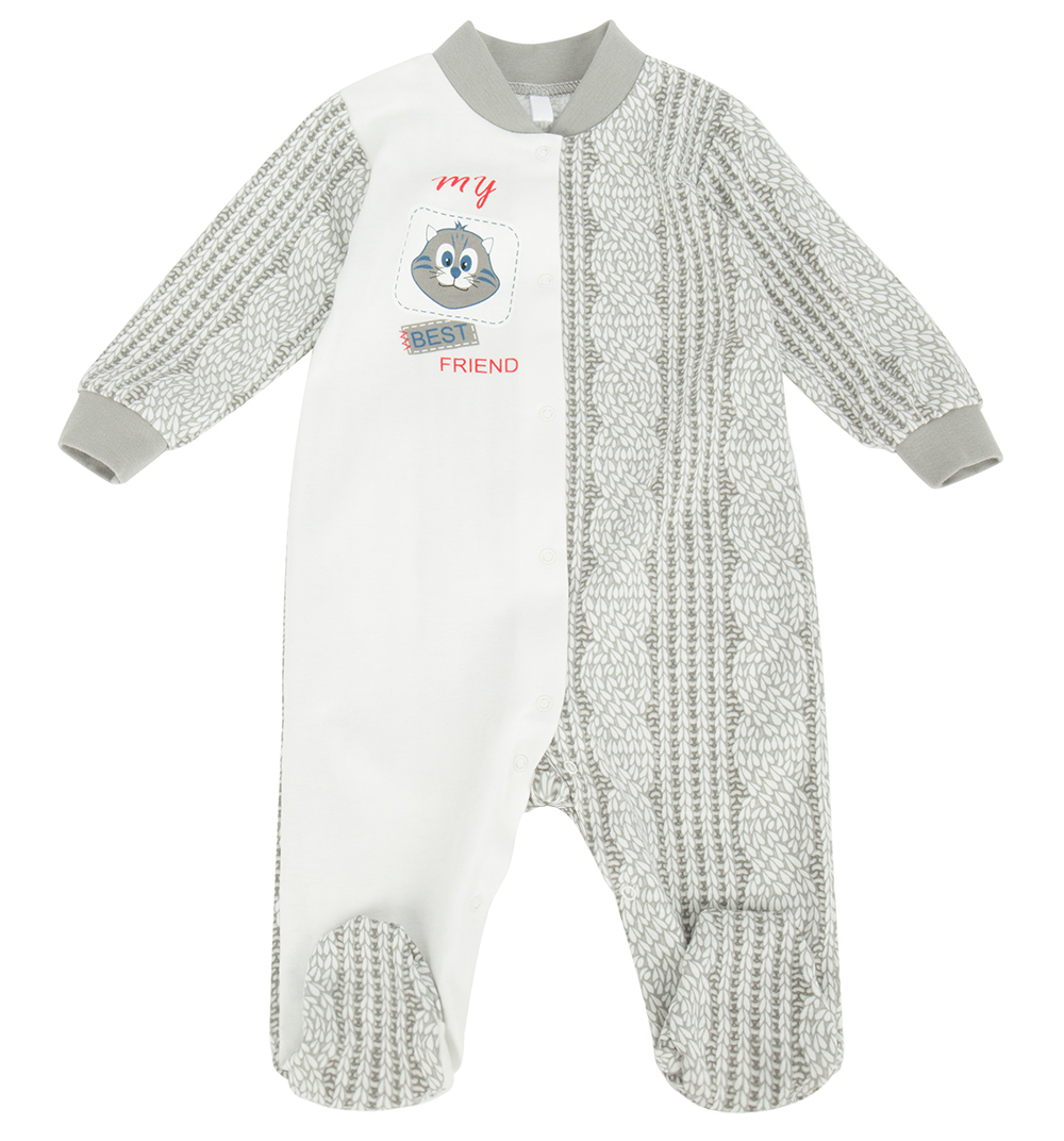 

Комбинезон Leader Kids Лучший друг бежевый р.74