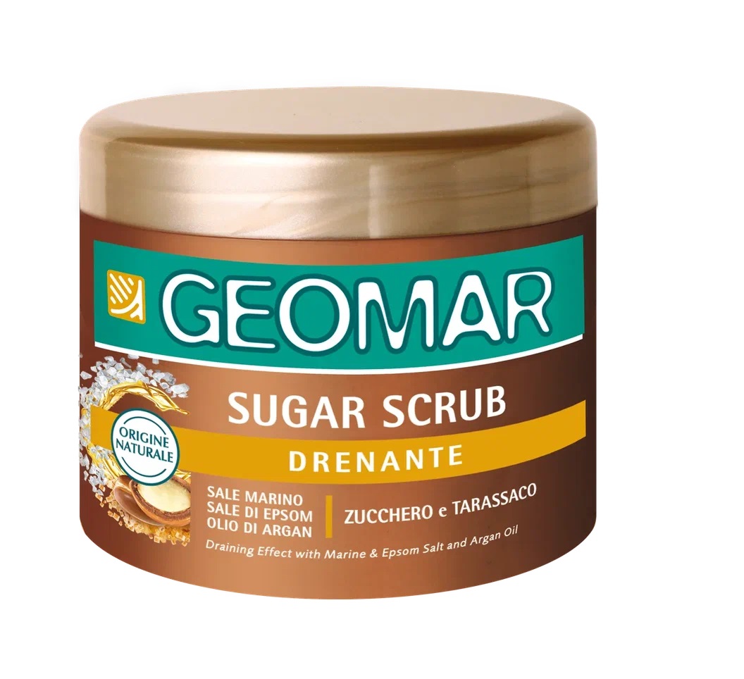Скраб для тела Geomar Сахарный 600г geomar дренажный талассо скраб для тела с сахаром 600 0