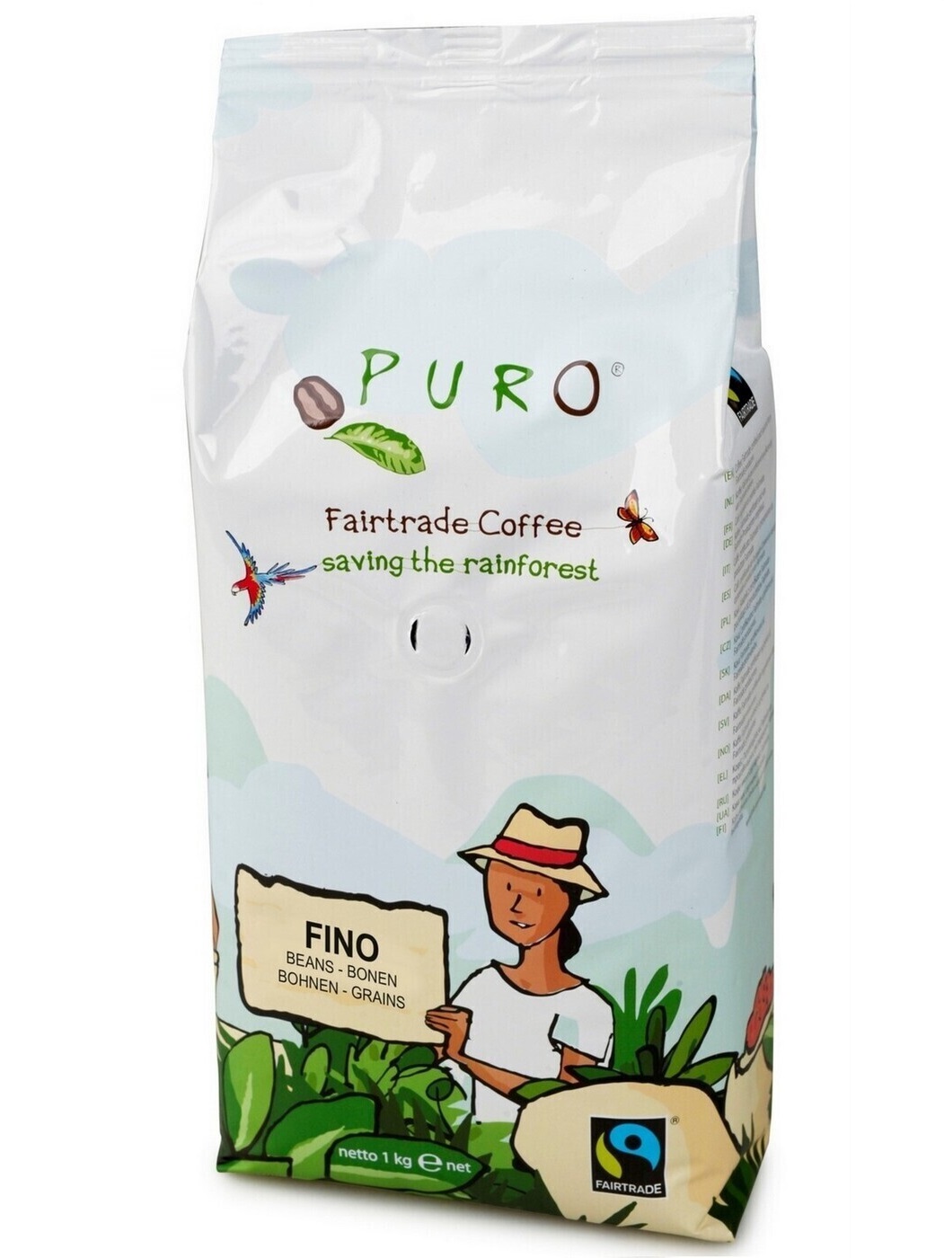 

Кофе в зернах Puro Fino 100% Арабика 1 кг, FINO