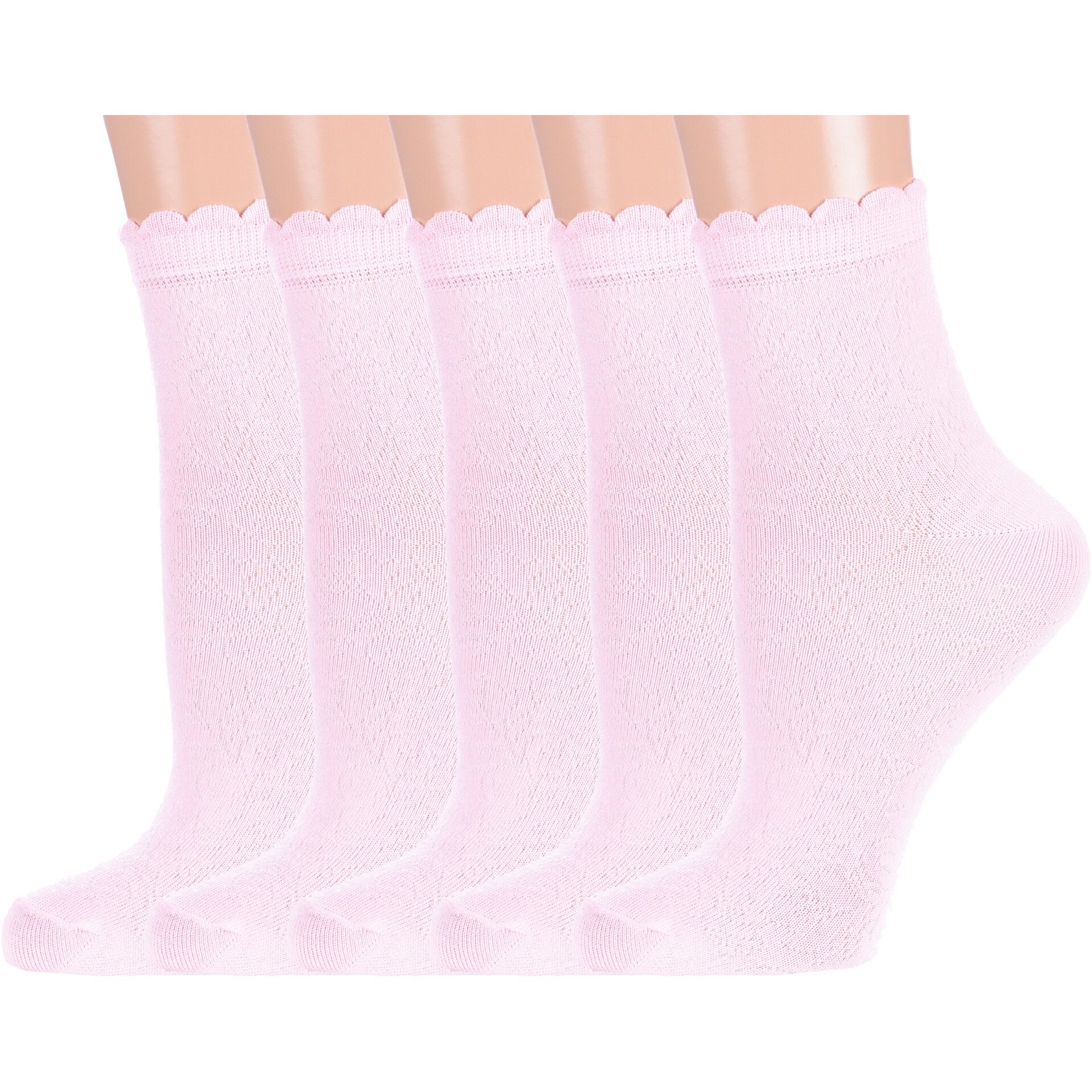 Комплект носков женских Красная Ветка 5-С-956 розовых 23-25, 5 шт.