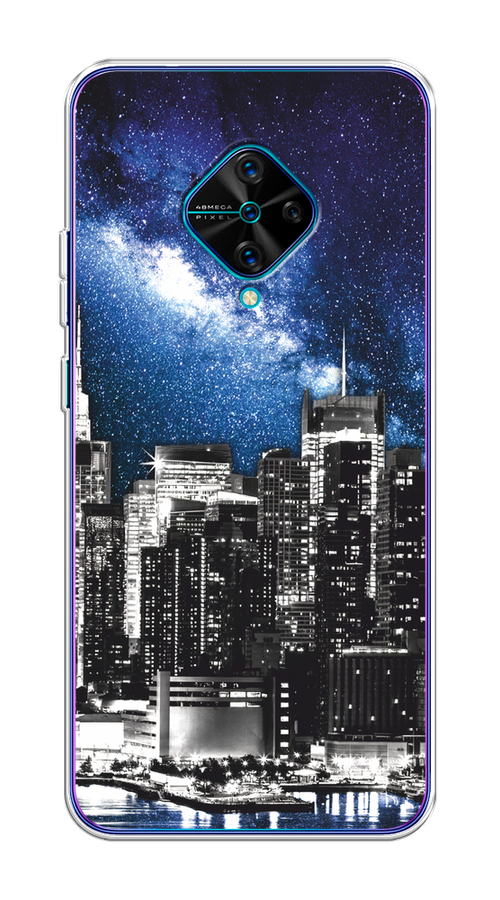 

Чехол на Vivo V17/Y9s "Космический Нью-Йорк", Синий;серый, 262450-1