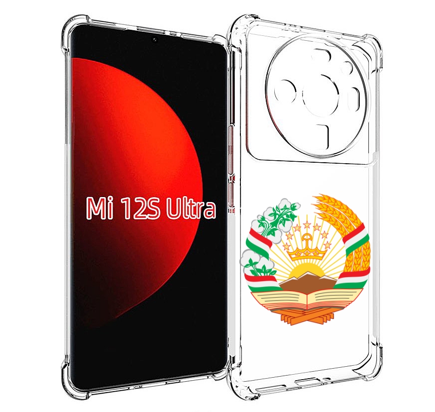 

Чехол MyPads герб-таджикистана для Xiaomi 12S Ultra, Прозрачный, Tocco