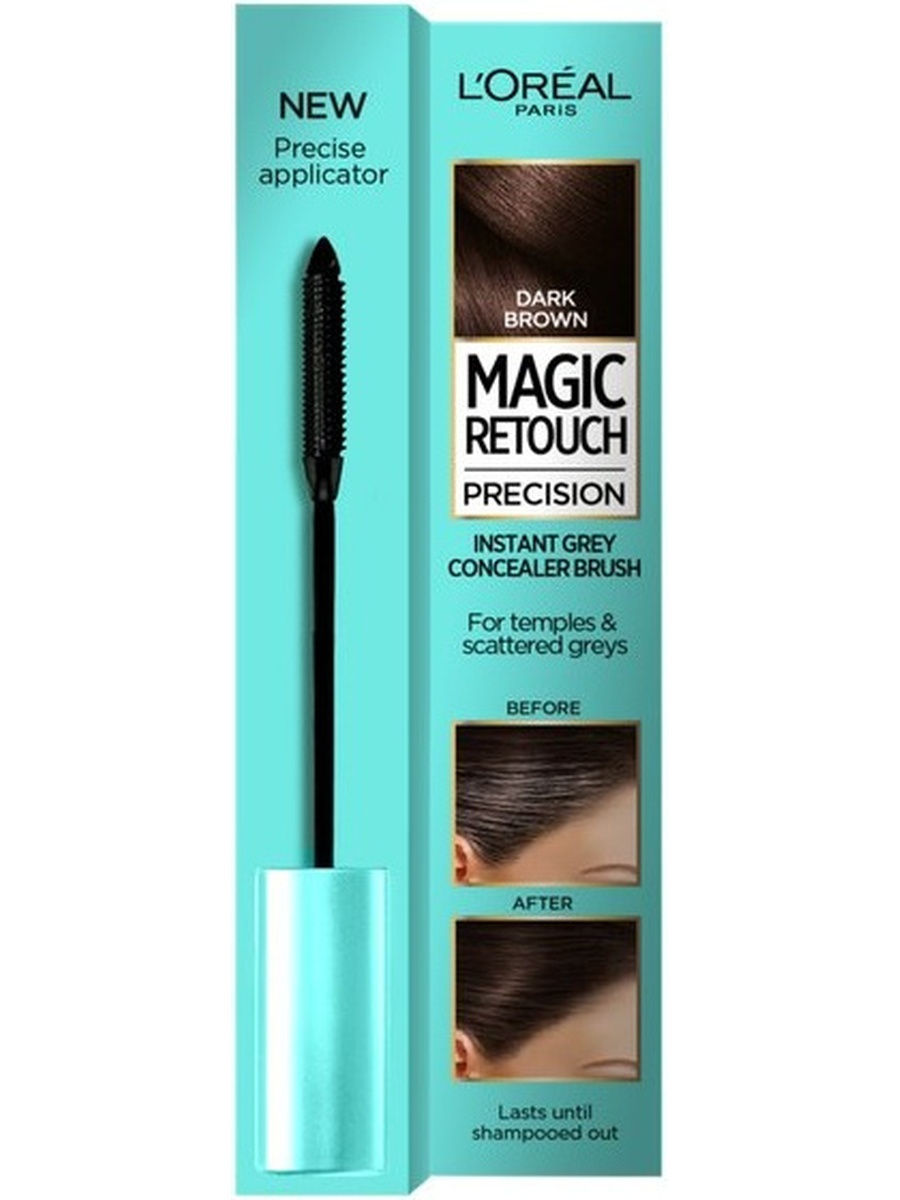 

Тушь для волос L'Oreal Paris Magic Retouch Precision Темно-каштановый 8мл