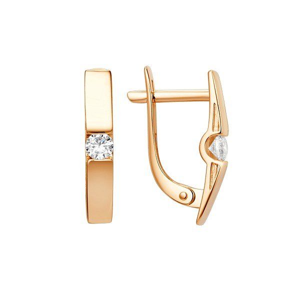 

Серьги из золота TEO MAORI 8015212-5100, фианит, 8015212-5100