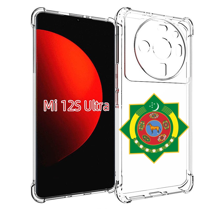 

Чехол MyPads герб-туркменистан для Xiaomi 12S Ultra, Прозрачный, Tocco