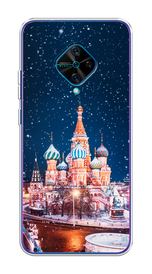 

Чехол на Vivo V17/Y9s "Москва 1", Коричневый;синий;белый, 262450-1